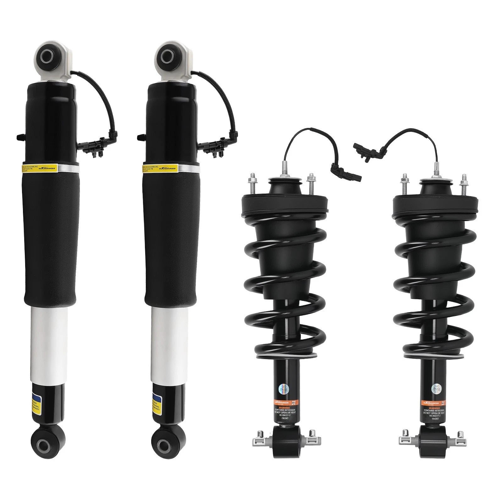 Front Strut Assembly + Rear Shock Absorber for Escalade Suburban Tahoe Yukon (2015–2020)