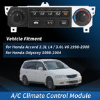 A/C Heater Climate Control Module Panel for Honda Odyssey (1998–2004) No. 599-268