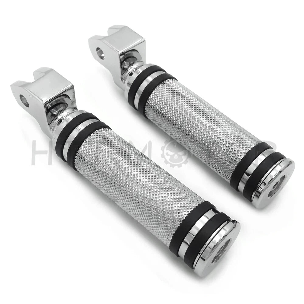 Diamond Chrome Footpegs for Yamaha V-Star 1100 650 Custom Stryker V-Max Virago (1999–2019)