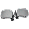 LH+RH Chrome Manual Door Mirror Pair for Toyota Hiace LH103 RZH103/113/125 89-05