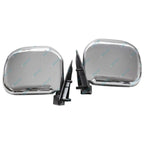 LH+RH Chrome Manual Door Mirror Pair for Toyota Hiace LH103 RZH103/113/125 89-05
