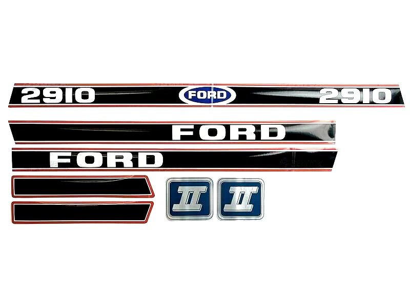 Bonnet Decal Set for Ford 2910 Force II Tractors