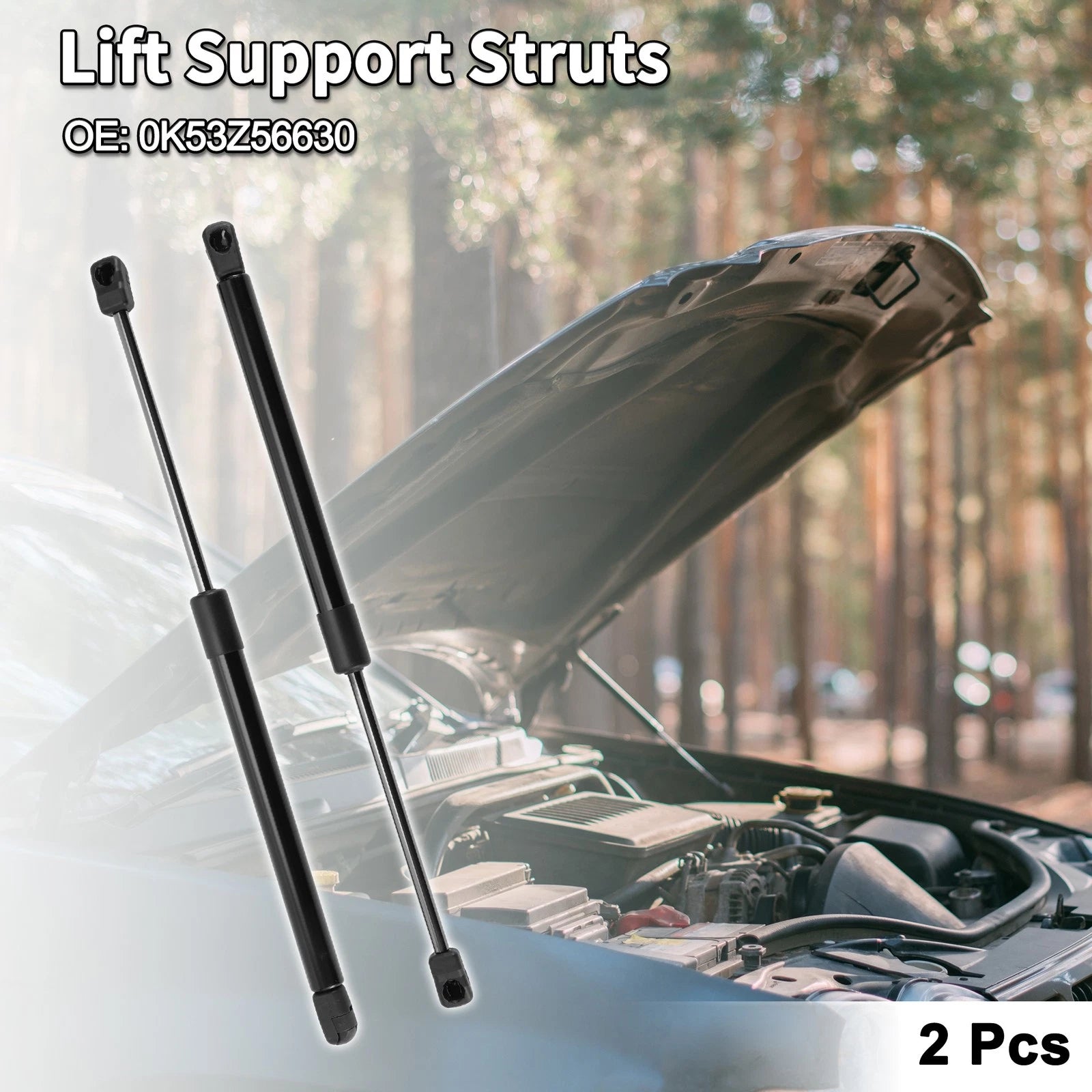 Front Hood Lift Supports Struts Gas Spring 0K53Z56630 for Kia Sedona (2006–2014)
