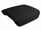 Leather Console Lid Armrest Cover for Honda Ridgeline (2006–2014) Blue Stitch