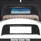 Black Carbon Fiber CD Panel Sticker Trim for Chevrolet Camaro (2010–2015)