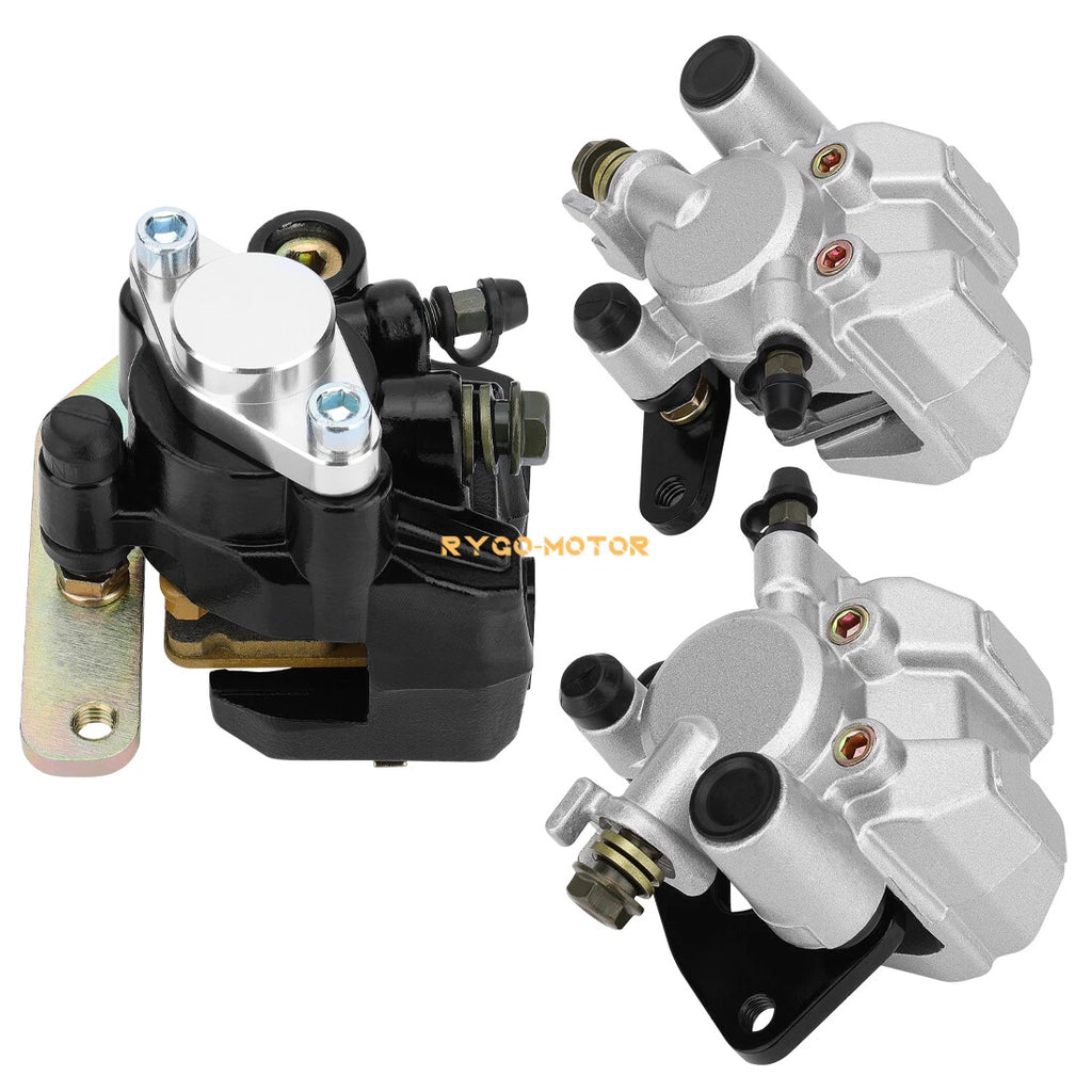 Front & Rear Brake Caliper Set for Yamaha Banshee 350 (1990–2006) w/Pads