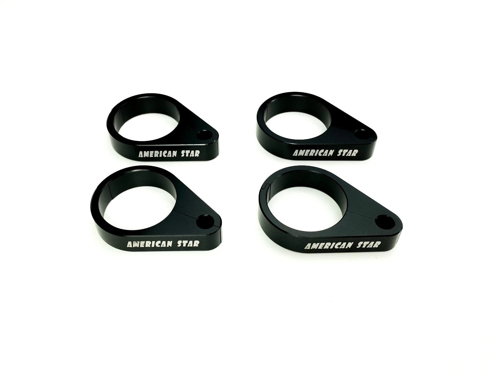 Set of 4 American Star Billet Aluminum Clamps for 1.50" Handlebars