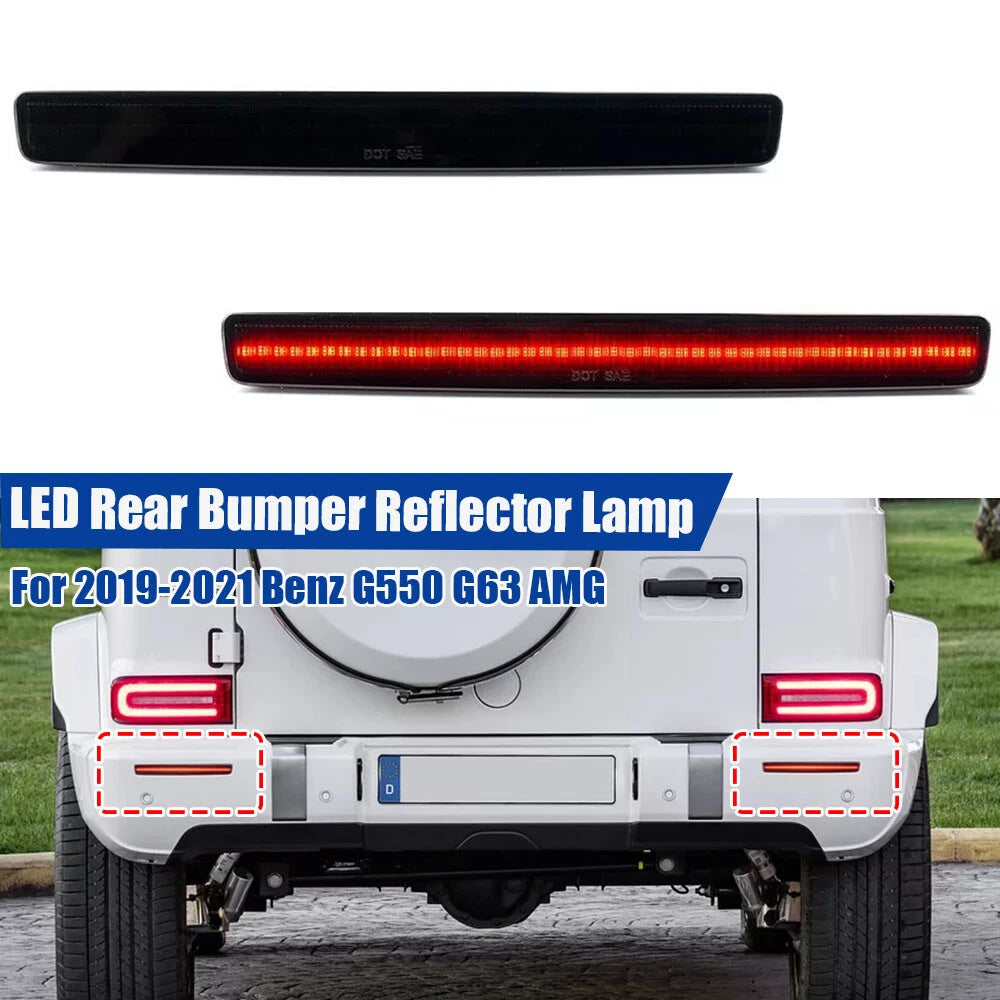 LED Rear Bumper Reflector Lights for Benz G550 G63 AMG (2019–2021)