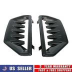 2X Front Poly Acrylic Bumper Grille Cover Air Duct for GMC Sierra 1500 (2022–2025)