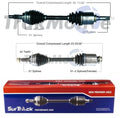 2X Front CV Axle Shafts for Ford Edge Lincoln MKX AWD (2007–2012)