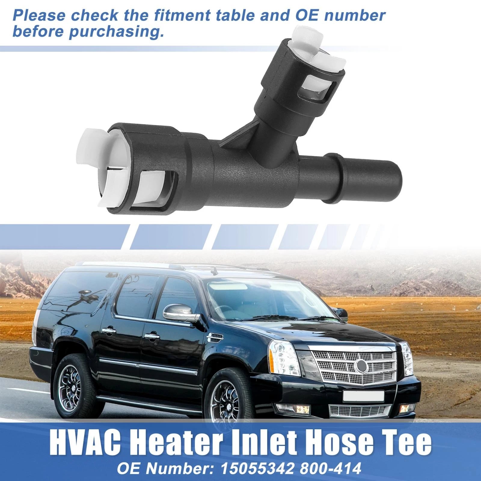 HVAC Heater Hose Connector 15055342 800-414 for Cadillac Chevrolet GMC 