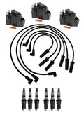 3 Ignition Coils & 6 Spark Plugs Kit for Oldsmobile Pontiac Buick (V6)