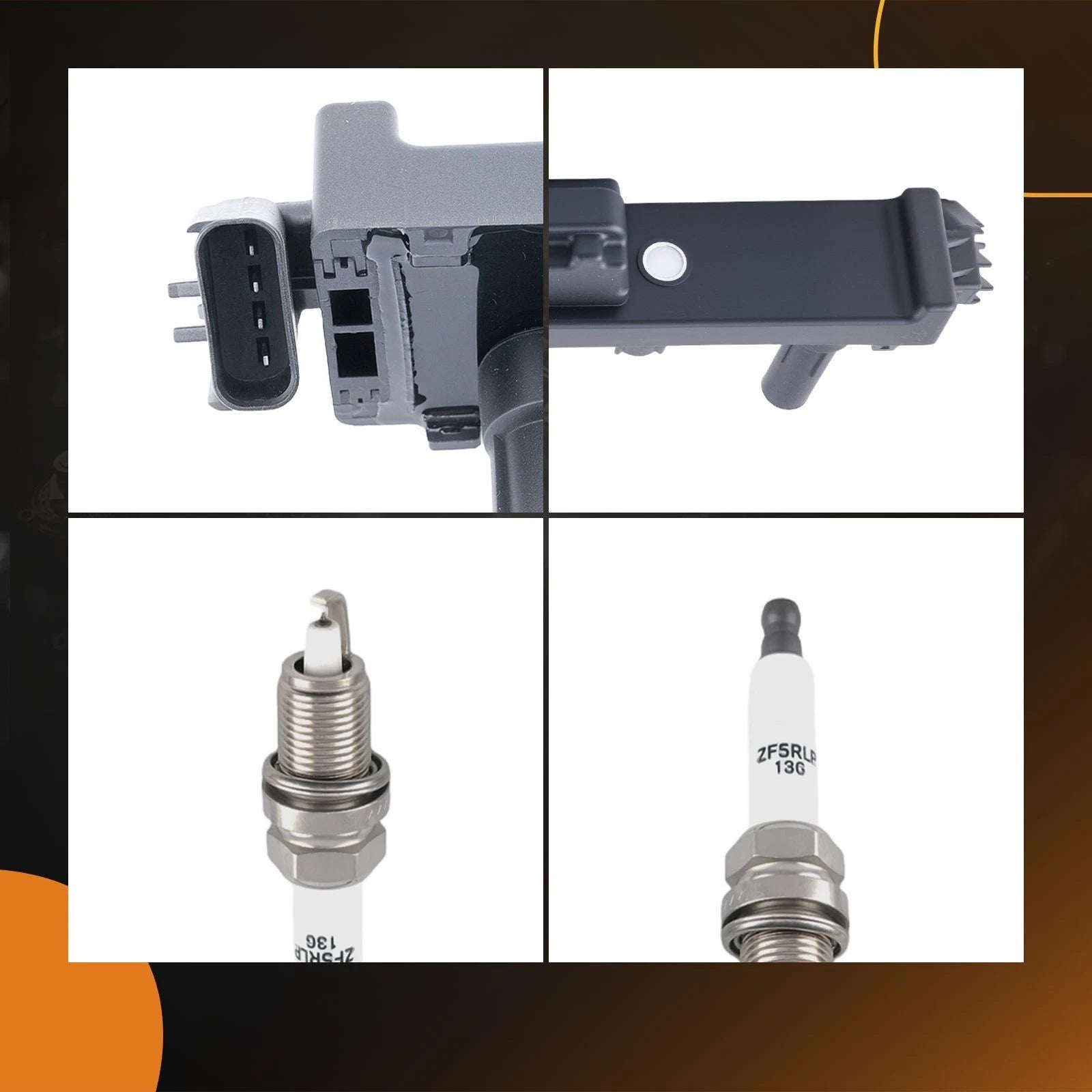 Ignition Coil and Spark Plug Set for Jeep Grand Cherokee (2000–2004)