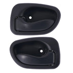 2 x Door Handle Inner Black LH+RH for Hyundai Excel X3 (1994–2000)