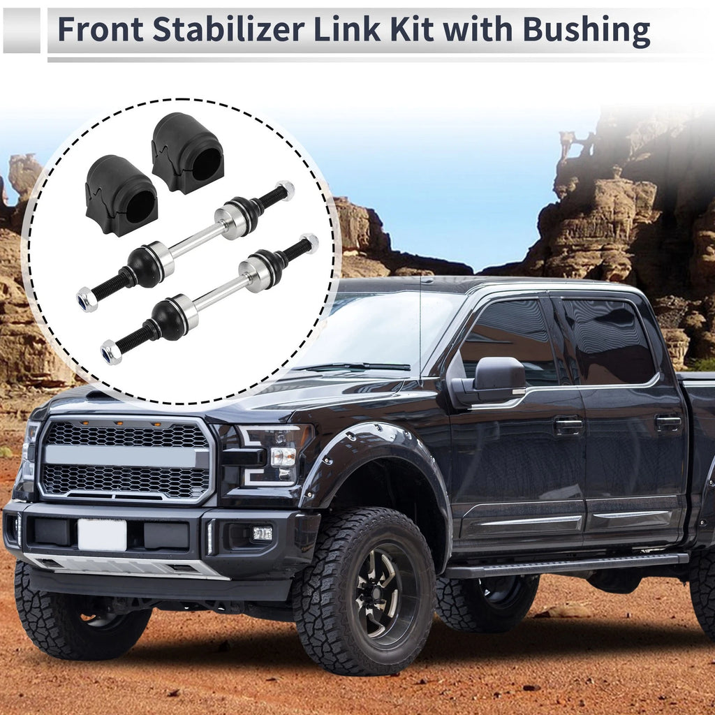 Front Stabilizer Bar Links with 2 Pcs Bushing for Ford F-150 (2009–2014) No.K750362