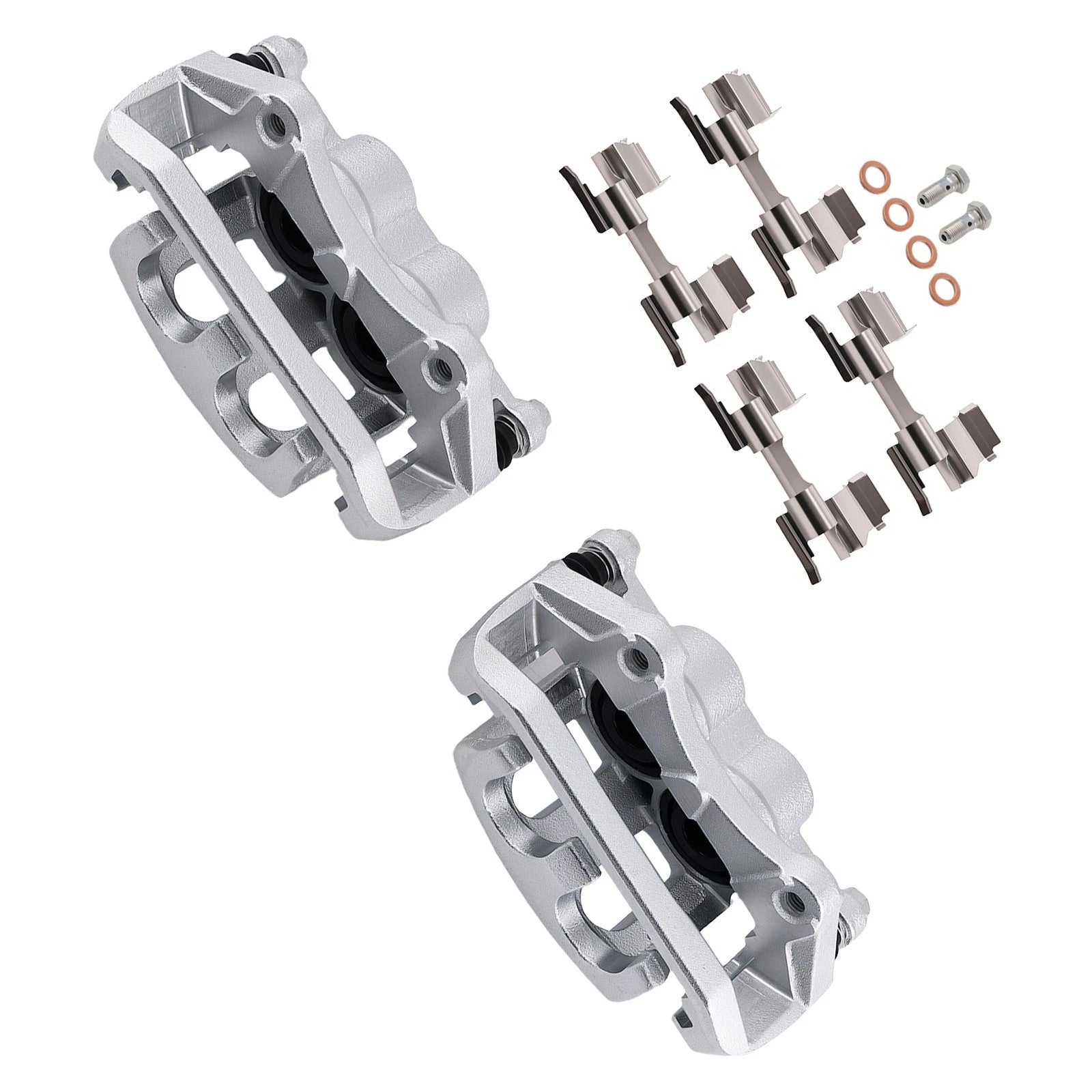 2 Front Brake Caliper Assembly for Ford Explorer, Flex, Taurus, Lincoln MKS, MKT (–2019)