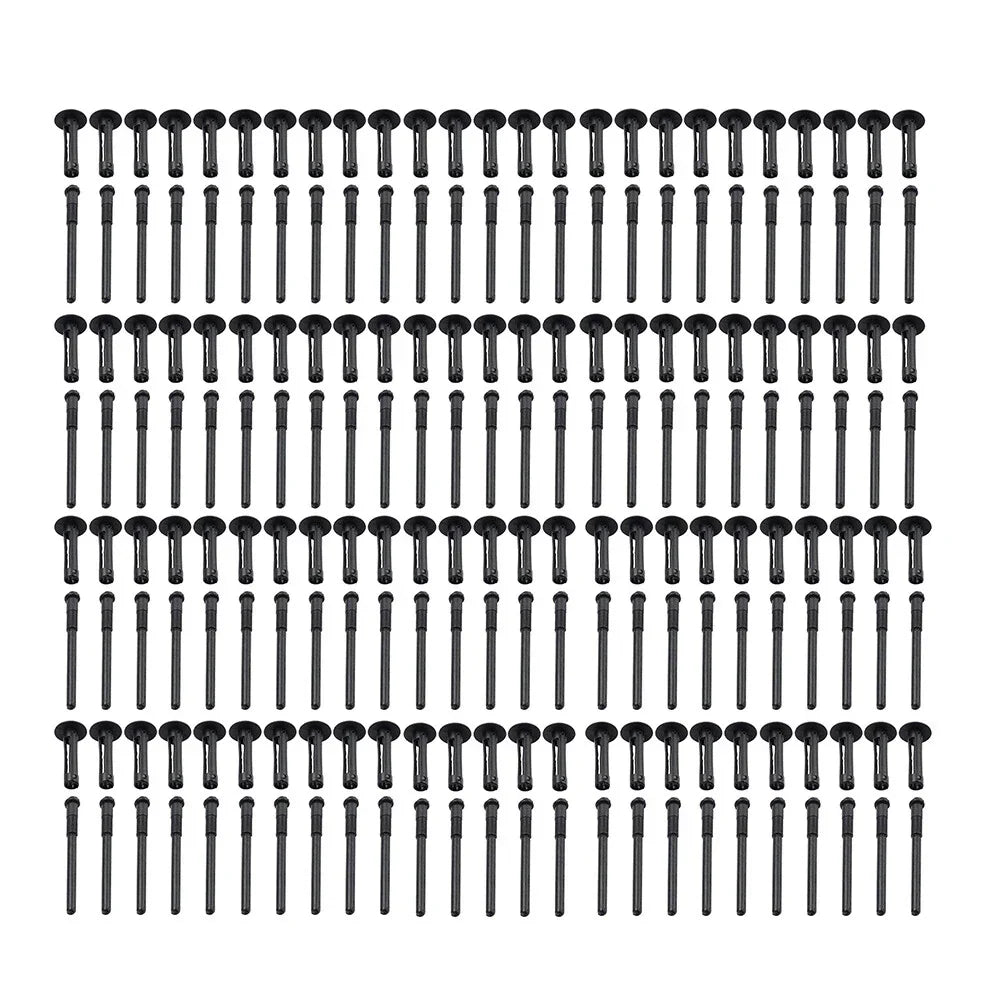 100Pc 1/4" Hole Flare Bumper Rivet Clips for Chrysler Jeep (2007-2018)