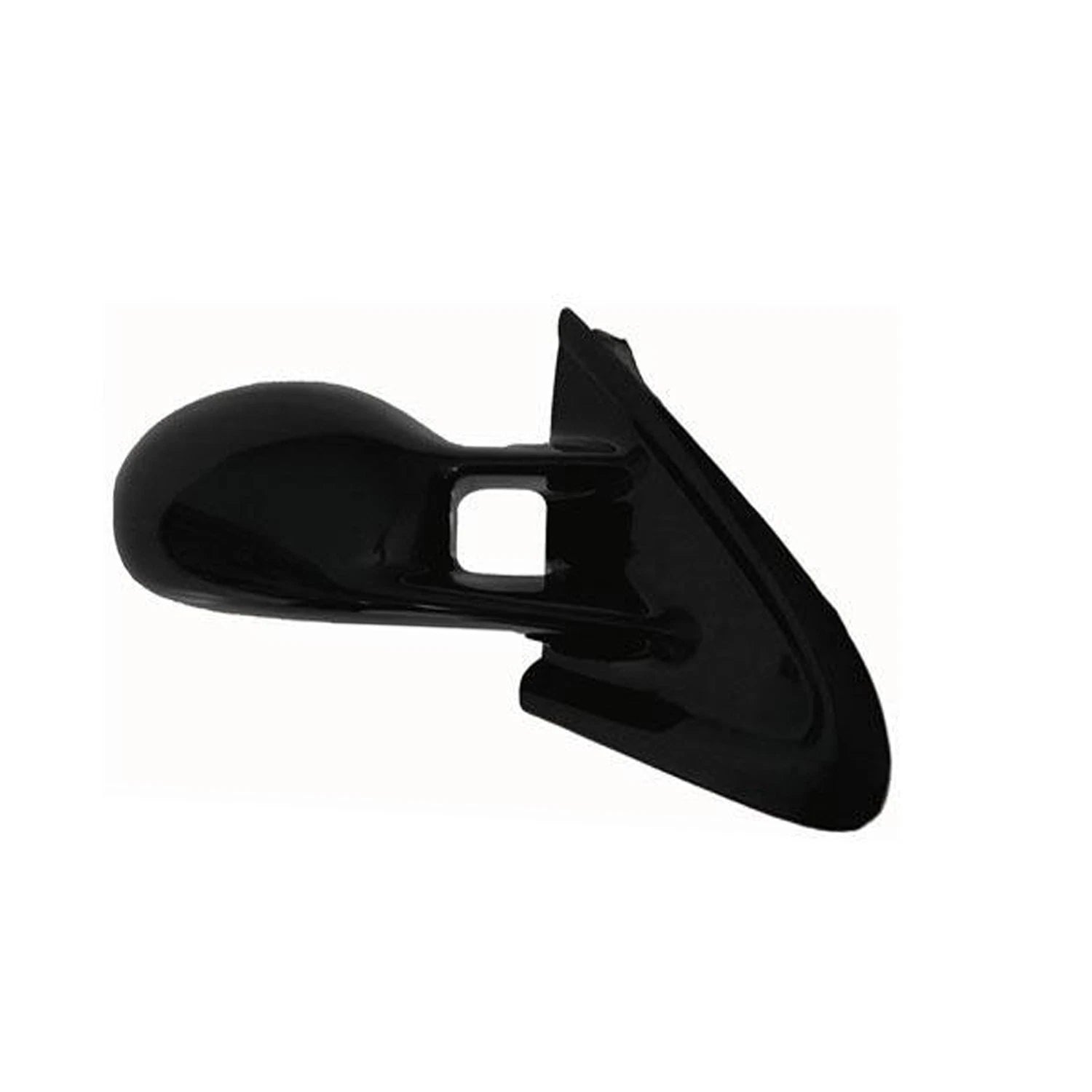 Replacement Black Gloss Passenger Side Manual Remote Door Mirror for
