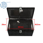 20" Black Aluminum Diamond Plate Tool Box for Pickup Truck RV
