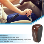 Gear Shift Knob for Toyota Land Cruiser Prado (Red Wood Pattern)