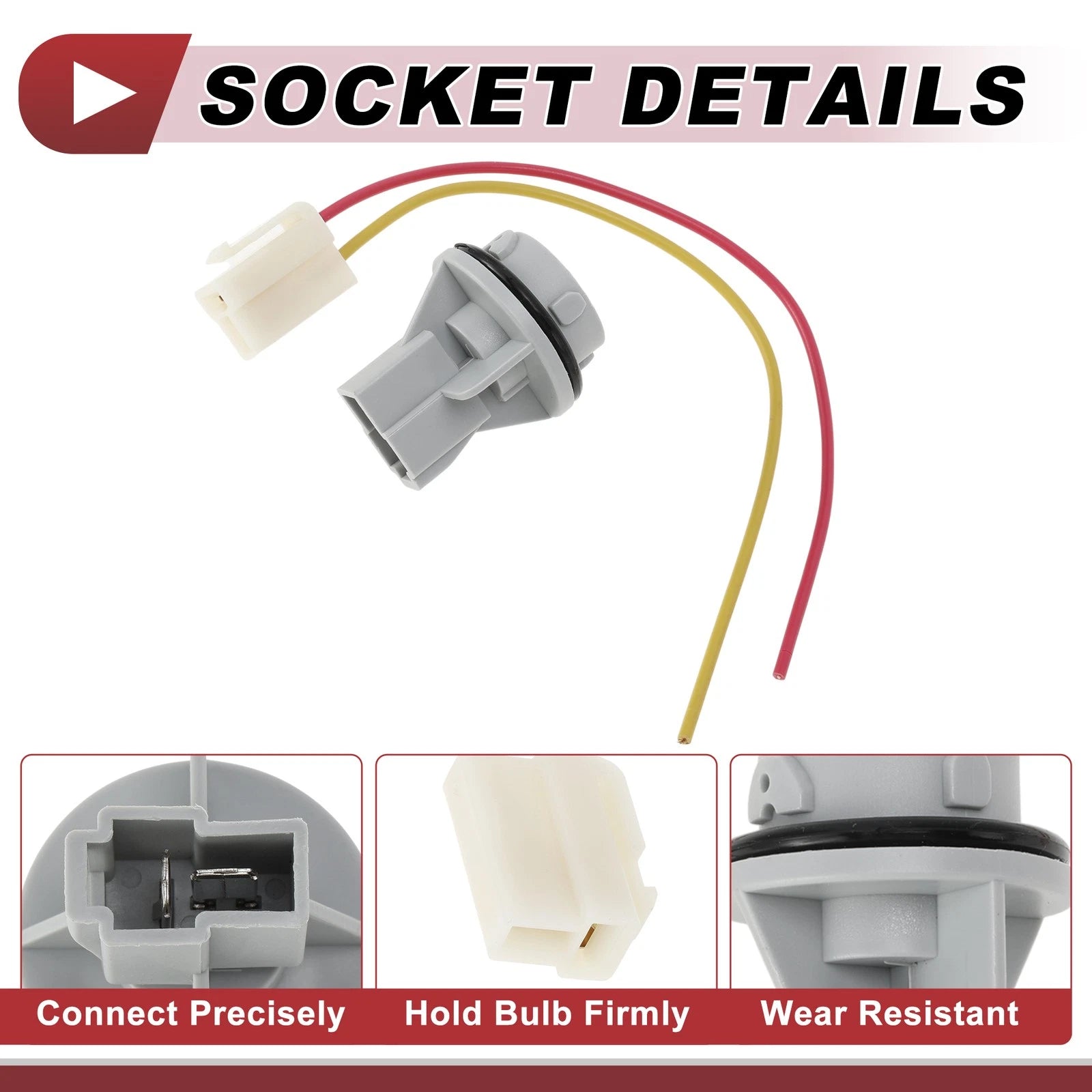 Set of 1 Turn Signal Light Socket Wiring for Honda Accord (1988–1993) No. 33305SH3A01