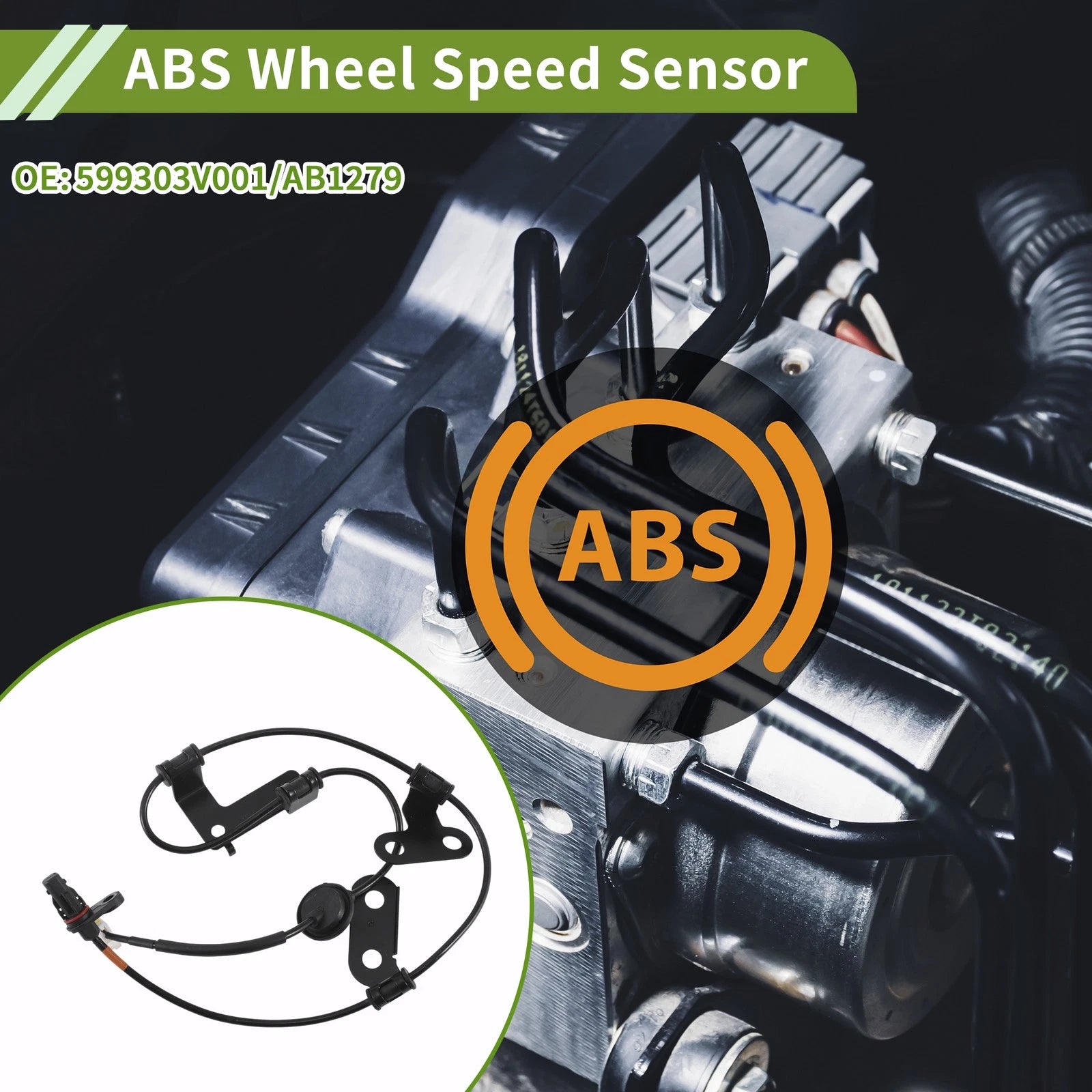ABS Wheel Speed Sensor No. 599303V001/AB1279 for Hyundai Cadenza (2014–2019)
