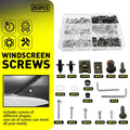 253pcs Fairing Bolts Kit for Yamaha YZF R1 (1998–2021) YZF R6 (1999–2020) Silver Aluminum