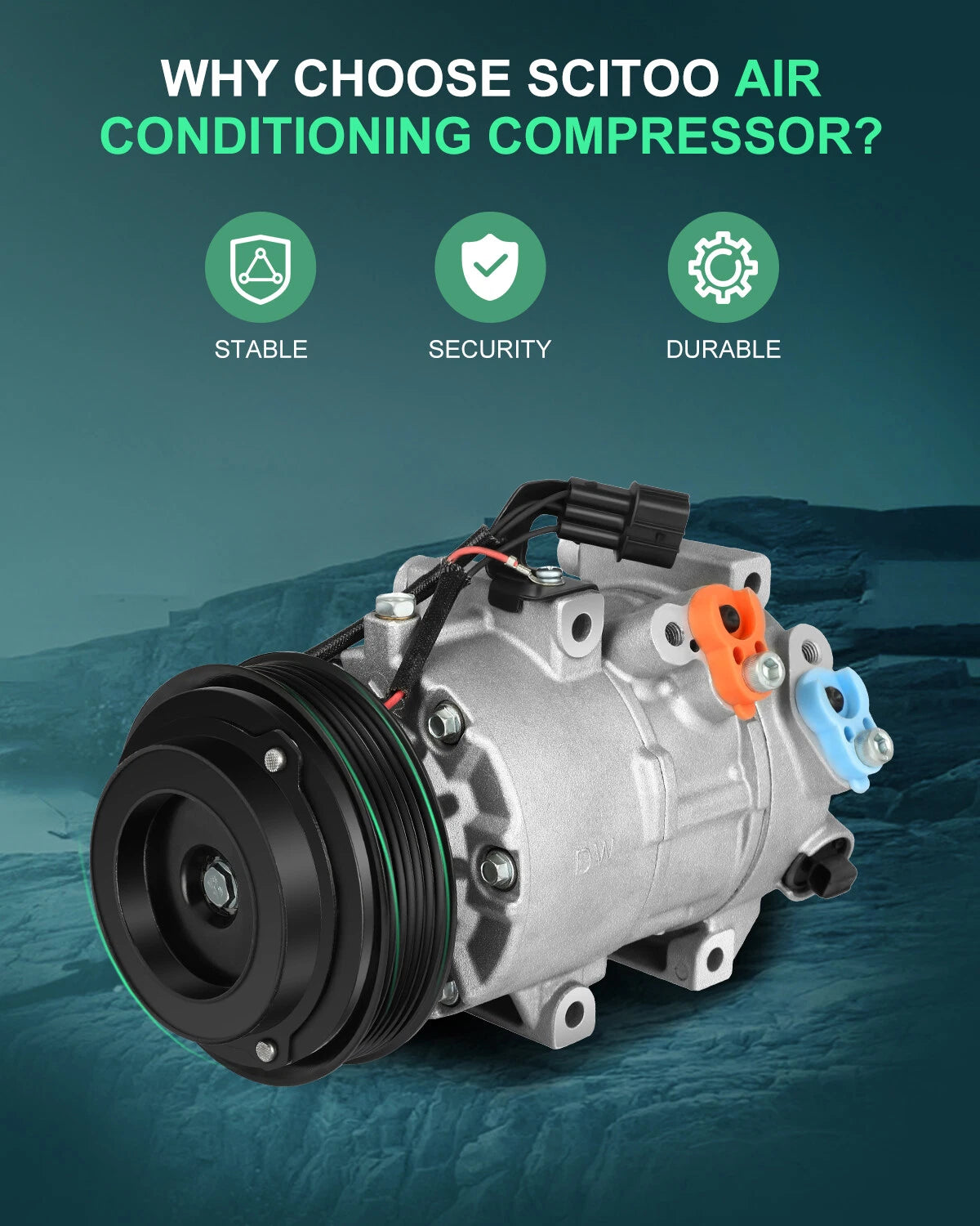 A/C Compressor for Hyundai Tucson (2010–2015) 2.0L 2.4L