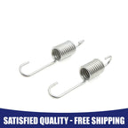 2 x 8cm Silver Tone Motorcycle Brake Pedal Return Springs for CG125