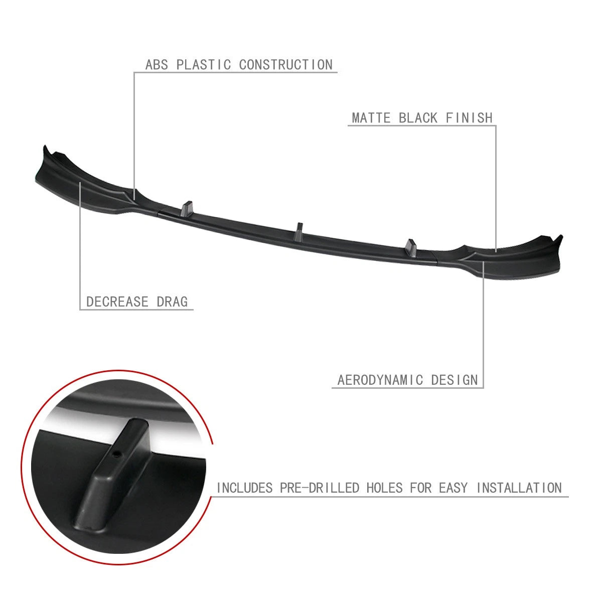 Front Bumper Lip Under Splitter Diffuser for BMW 428i 430i (2014–2019)