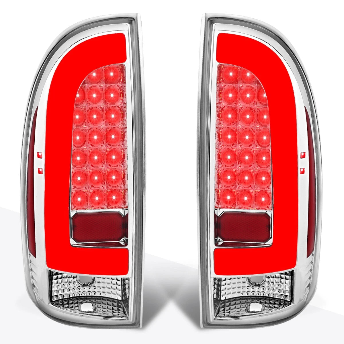 C-Bar LED DRL Sequential Turn Signal Projector Headlights for Silverado (2007–2014)