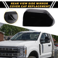 Left Side Mirror Cover Cap Gloss Black for Ford F-250 F-350 F-450 F-550 (2017–2022)