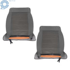 Upper Seat Back Covers for Jeep Wrangler (2007-2012) - Gray Knit Fabric