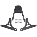 Black Backrest Sissy Bar with Leather Pad for Harley Softail (1984–2023)