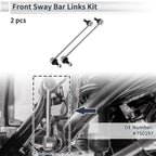 Front Stabilizer Bar Links for Acura RDX (2007-2012) - 2 x No Bushing