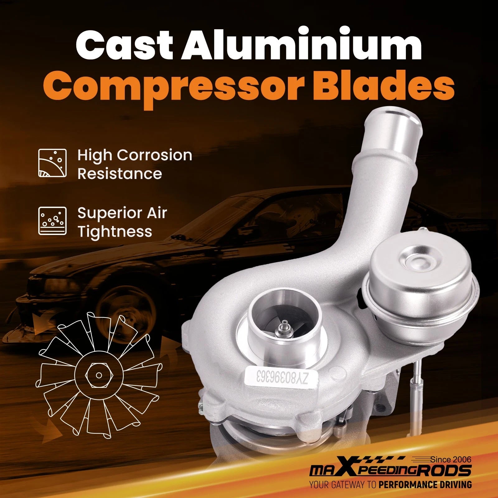 Turbocharger for Ford Explorer Flex MKT MKS 3.5L (2009–2019)