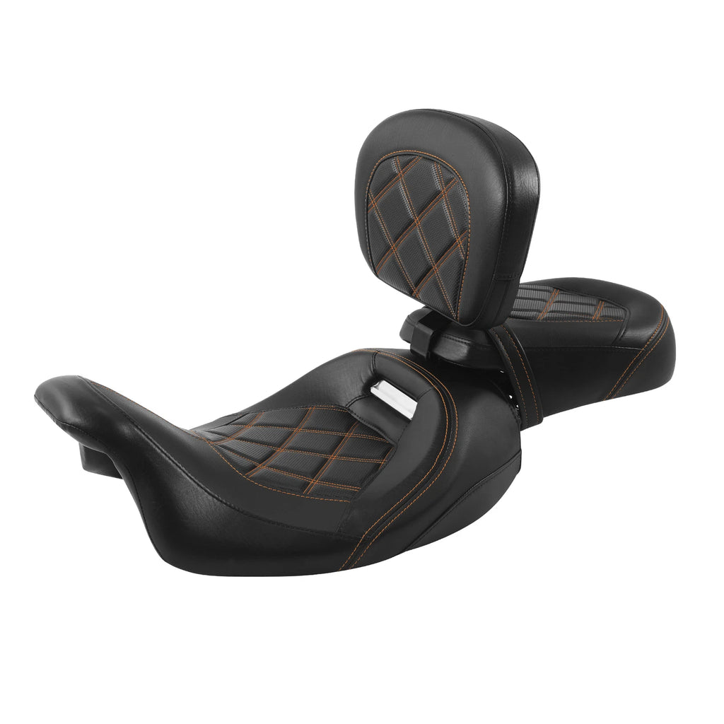 Driver Passenger Seats Backrest Pad for Harley CVO Street Glide (2009–2023)