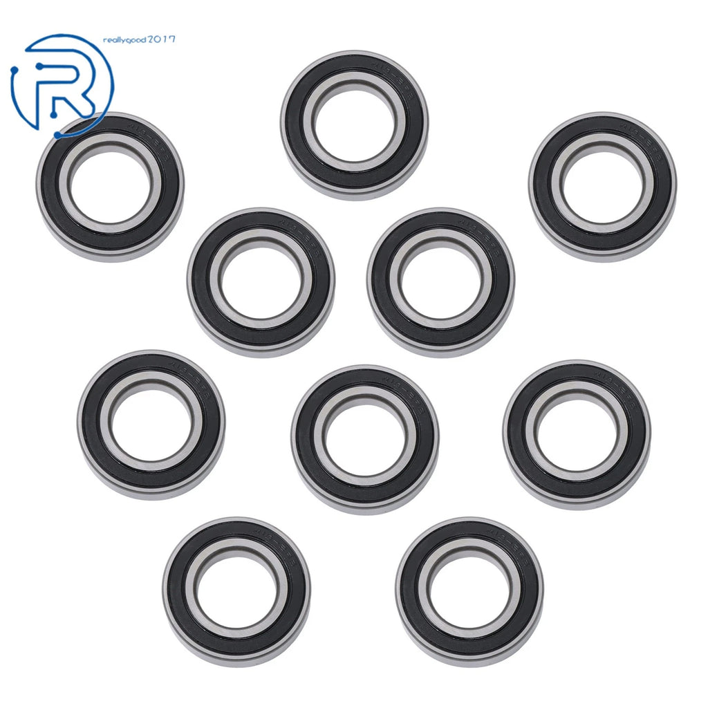 10X R18-2RS Double Rubber Seals for Deep Groove Ball Bearing (1-1/8" × 2-1/8" × 1/2")