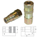 Flat Face Hydraulic Coupler Socket & Plug Set for Universal Products FF2