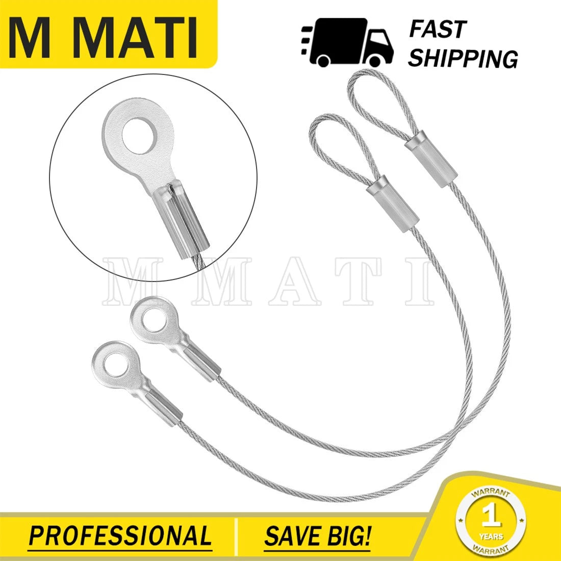 2 Tailgate Cables 7081636 7082076 for Polaris Ranger 400 500 570 800 EV