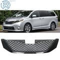 Front Upper Bumper Grille for Toyota Sienna (2011–2017) Black Mesh Trim