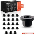 20x Nylon Flange Nut Retainer Clips for BMW E30 E32 E34 E36 (1982–1998)