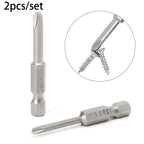 2X 50mm Screwdriver Bits 1/4" Hex Shank for Automotive Tools