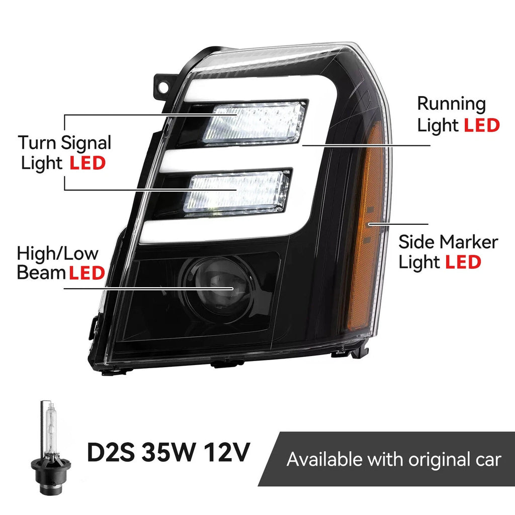 Full LED Projector Headlights for Cadillac Escalade (2007-2014)
