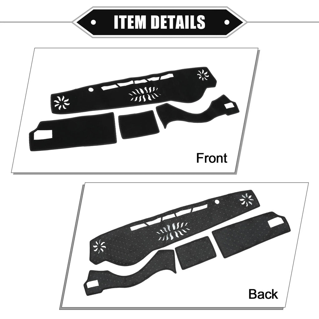 Dashboard Cover Mat Protector for Lexus IS 30 Series (2013–2023) Black