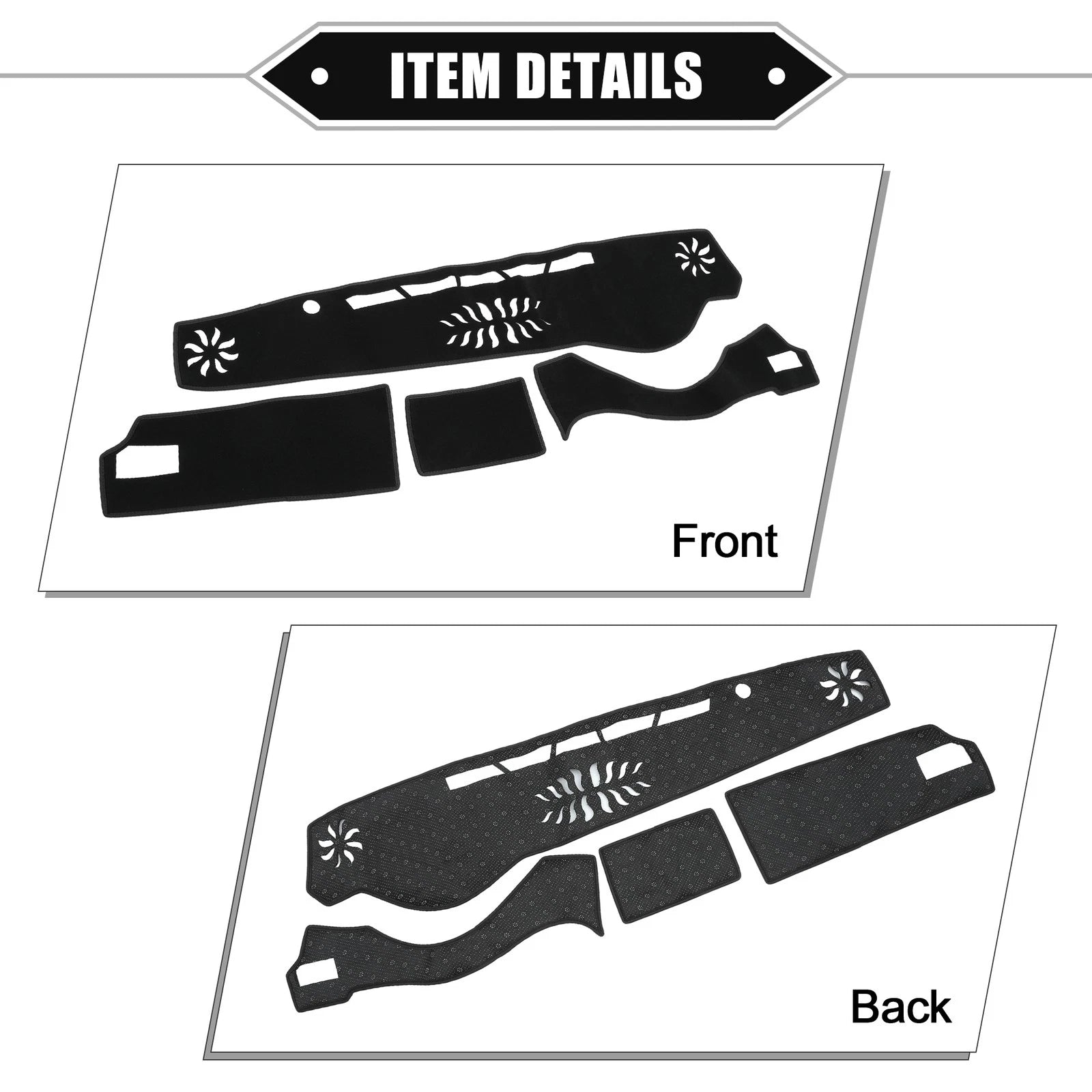 Dashboard Cover Mat Protector for Lexus IS 30 Series (2013–2023) Black