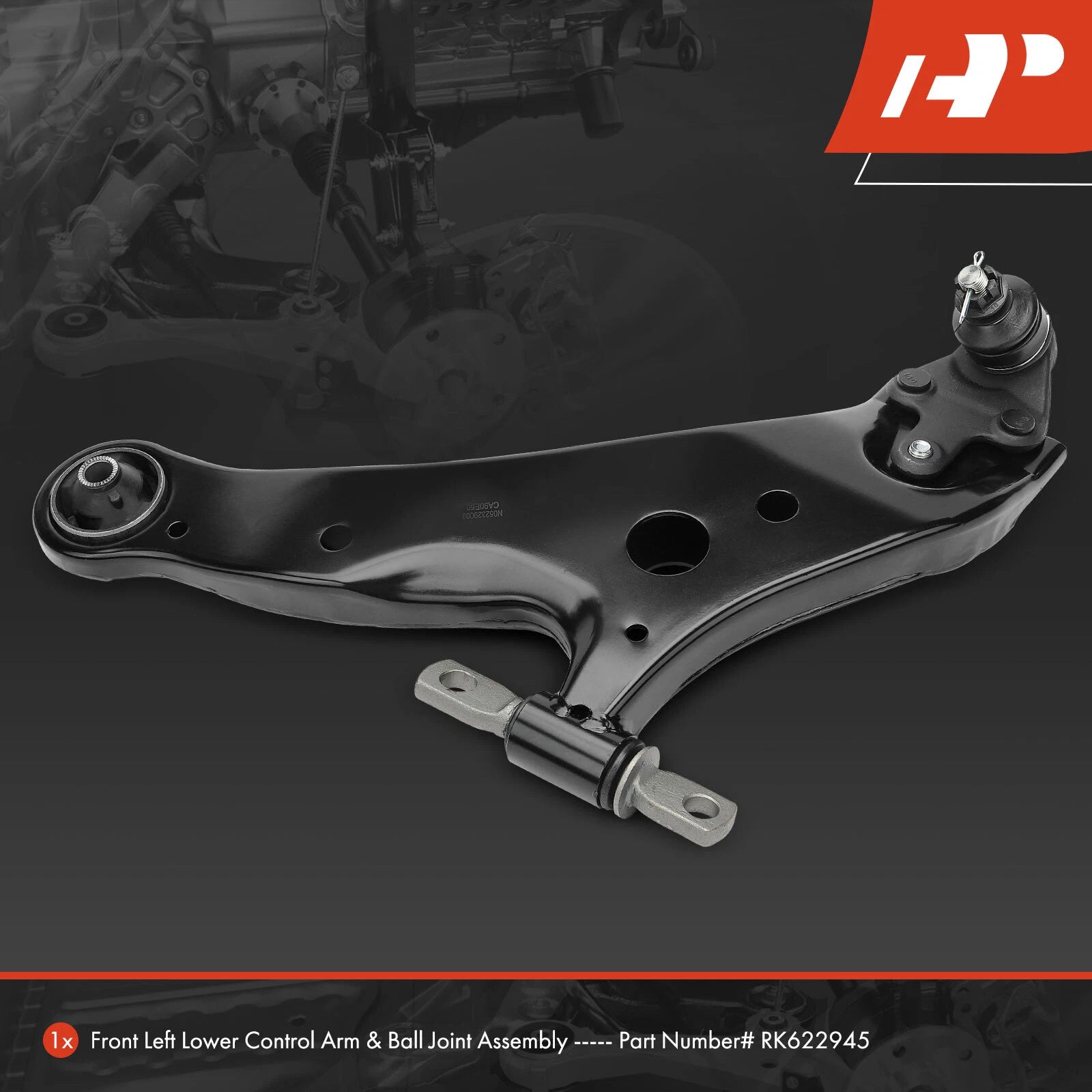 Front Left Lower Control Arm w/ Ball Joint for Toyota Highlander (2014-2016)