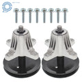 Set of 2 Spindle Assemblies with Pulley Bolt for Troy Bilt MTD