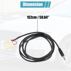 AUX 3.5mm Audio Adapter Cable for Mazda 2 3 5 6 (2006–2013)