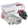 Set of 4 Hitachi Ignition Coils & NGK Laser Iridium Spark Plugs for Chevrolet S10 (1994–2004)